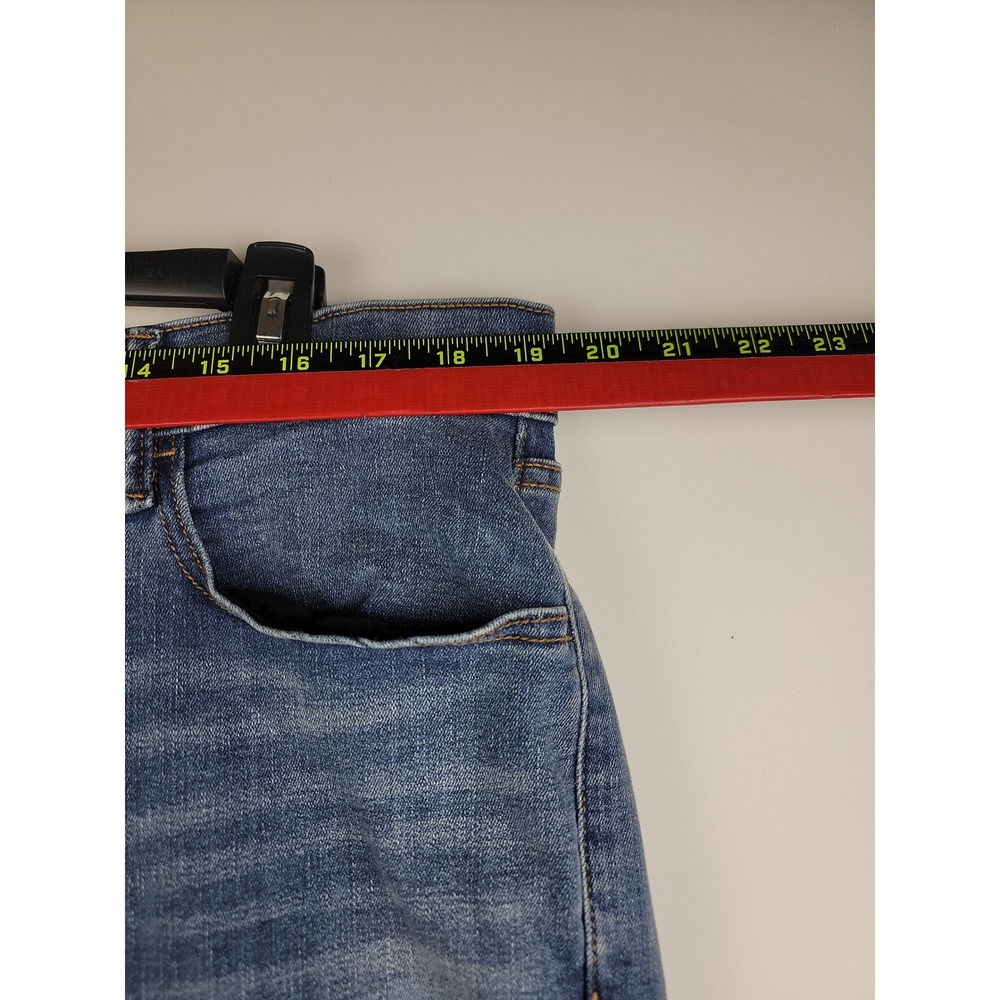Old Navy Mens Straight Leg Blue Denim Jeans 38x30 Medium Wash Stretch - Picture 3 of 12